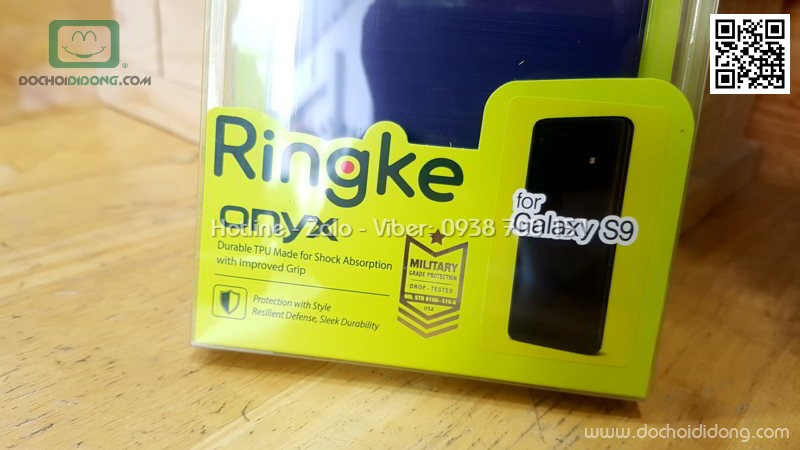 Ốp lưng Samsung S9 Ringke Onyx vân kim loại