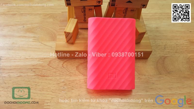 Bao Silicon dành cho sạc dự phòng xiaomi 10000mAh