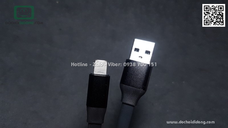 Cáp sạc Baseus 2 trong 1 microUSB Lightning ngắn 23cm