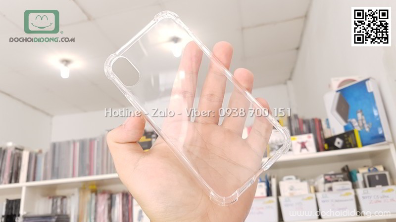 Ốp lưng iPhone X Zacase dẻo trong chống sốc