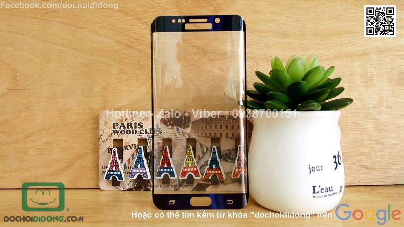 Miếng dán cường lực Samsung Galaxy S6 Edge Plus KYK 9H full màn hình