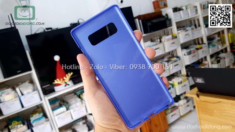 Ốp lưng Samsung Note 8 Likgus lưng kính cường lực viền mềm