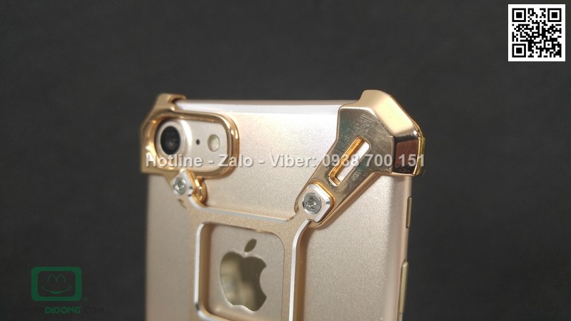 Ốp lưng iPhone 8 Barde kim loại có nhẫn đeo