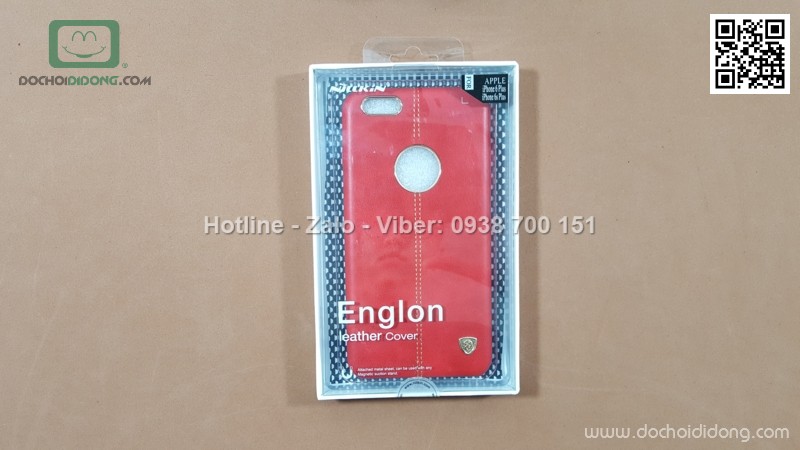 Ốp lưng iPhone 6 6s plus Nillkin Englon mặt da