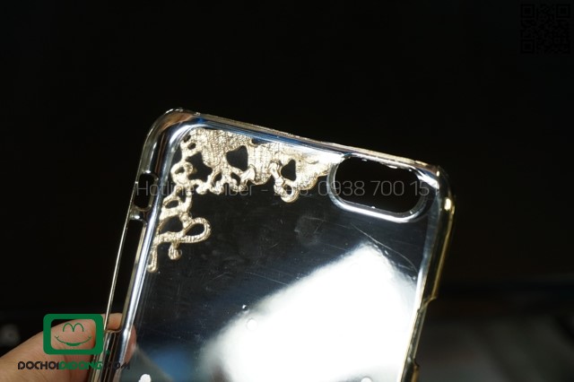 Ốp lưng iPhone 6 Plus viền xi đính đá