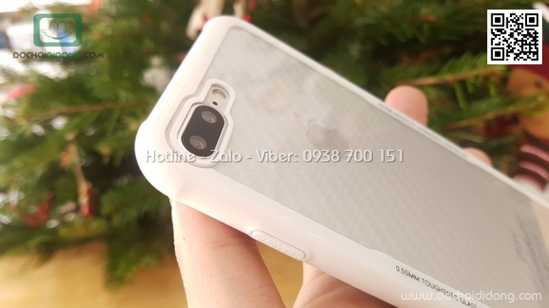 Ốp lưng iPhone 7 8 Plus Likgus lưng kính viền dẻo