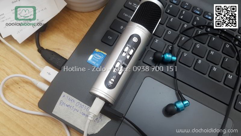 Micro karaoke Remax K02 cho điện thoại máy tính bảng và PC