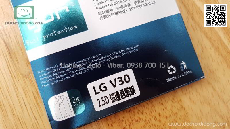 Bộ 2 miếng dán cường lực dẻo LG V30 Gor