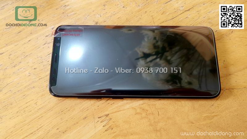 Miếng dán cường lực Samsung S8 Zacase trong suốt keo UV cao cấp