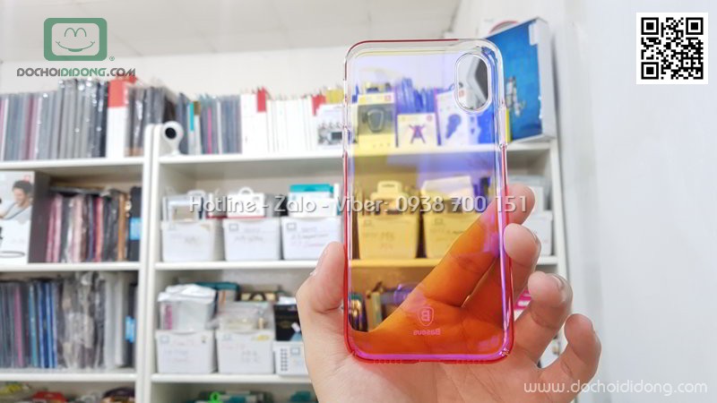 Ốp lưng iPhone X XS Baseus hào quang