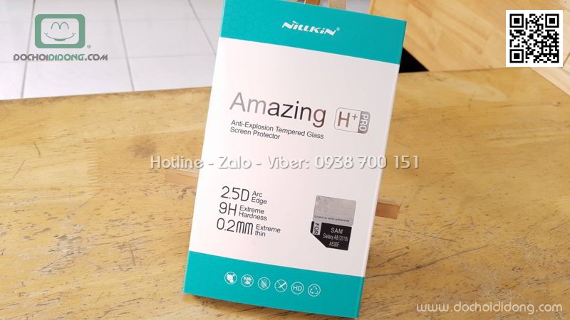 Miếng dán cường lực Samsung A8 2018 Nillkin Amazing H Pro