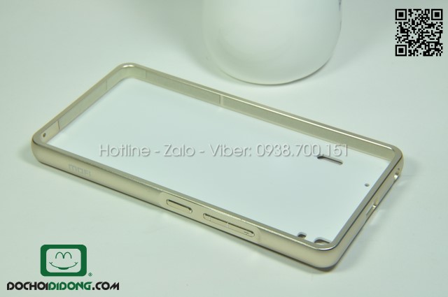 Ốp lưng Lenovo A7000 ( K3 Note ) Mofi viền nhôm lưng da