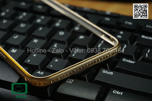Ốp viền iPhone 6 Plus đính đá cao cấp