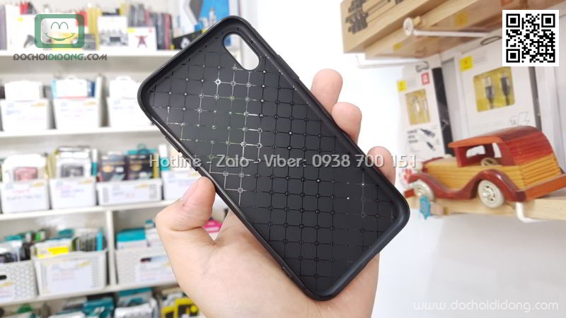 Ốp lưng iPhone X XS Zacase dẻo đan sọc thoát nhiệt