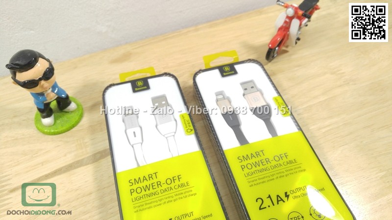 Cáp lightning Baseus Smart Power Off tự ngắt khi đầy pin