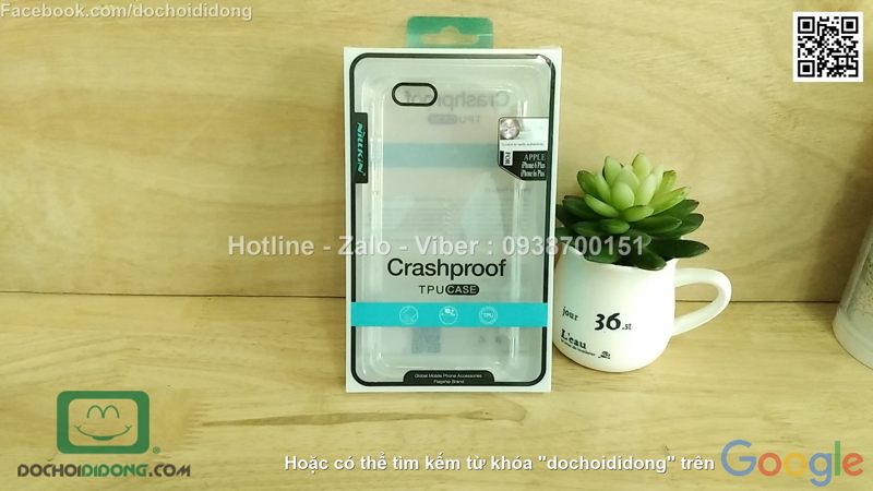 Ốp lưng iPhone 6 6s Plus Nillkin Crashproof chống sốc