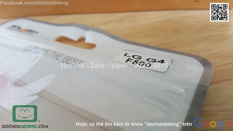 Ốp lưng Lg G4 Solozen dẻo trong cao cấp