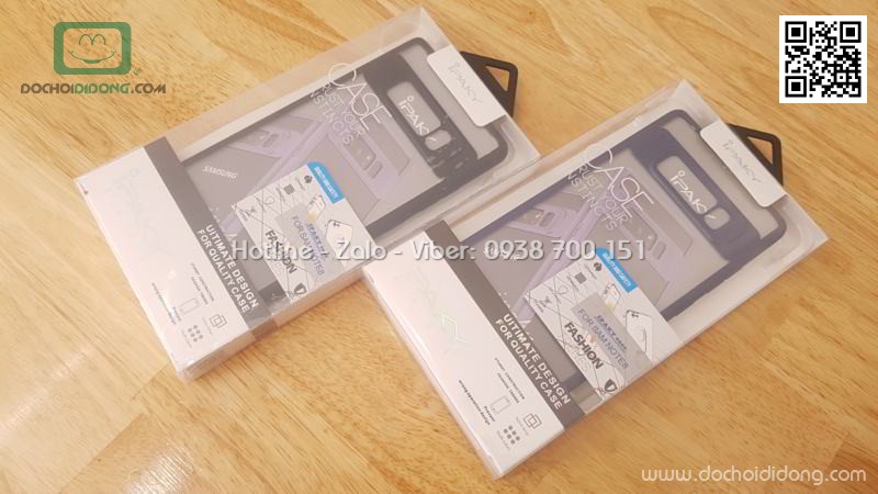 Ốp lưng Samsung Note 8 Ipaky trong viền màu