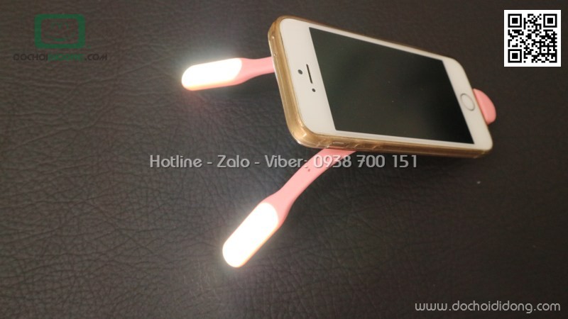 Đèn selfie Baseus 2 bóng kiêm chân đế điện thoại