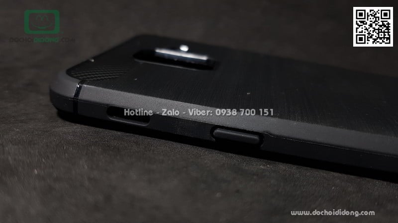 Ốp lưng Samsung A6 2018 Likgus chống sốc vân kim loại
