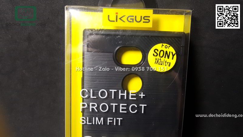 Ốp lưng Sony XA2 Ultra Likgus chống sốc vân kim loại