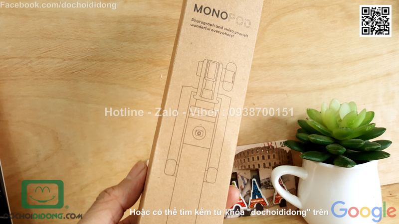 Gậy chụp ảnh tự sướng Mono Pod Jack 3.5 nhỏ gọn