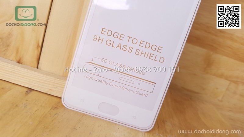 Miếng dán cường lực full màn hình Oppo F3 Zacase full keo