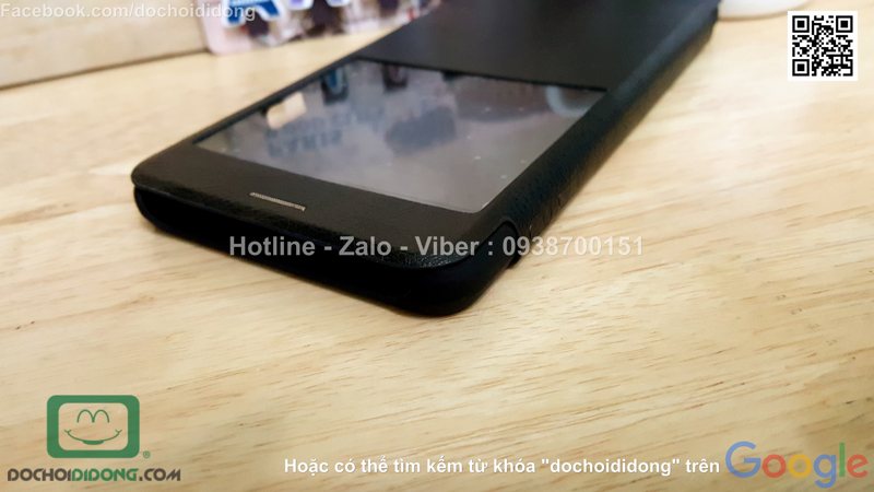 Bao da Samsung Galaxy A9 Nillkin Qin vân sần