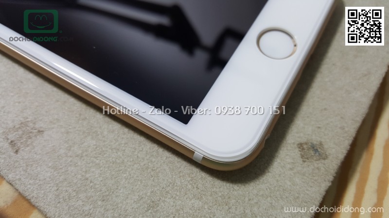Miếng dán cường lực iPhone 6 6s Plus 5D full màn hình