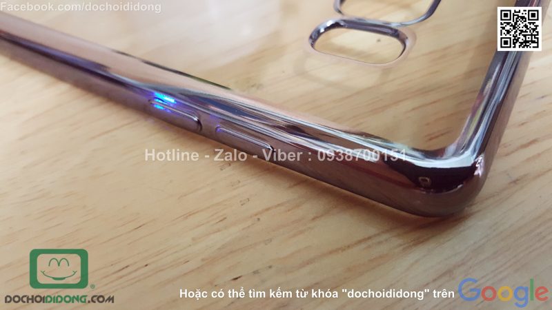 Ốp lưng Samsung Galaxy Note 7 Albizia dẻo trong viền màu