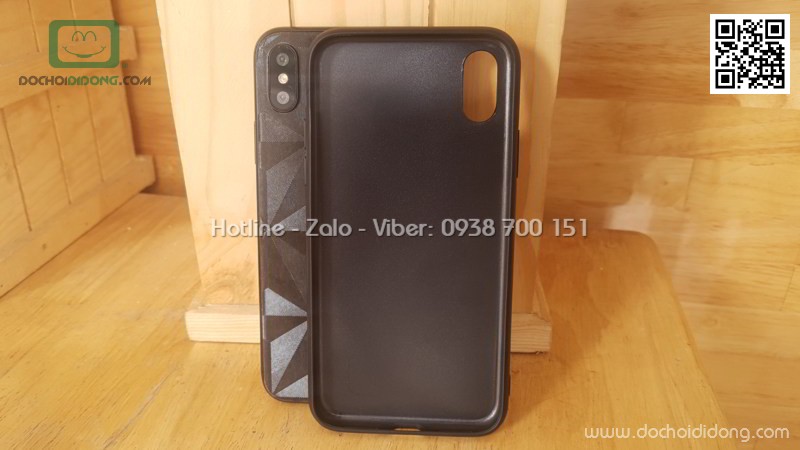 Ốp lưng iPhone X XS Hojar vân da