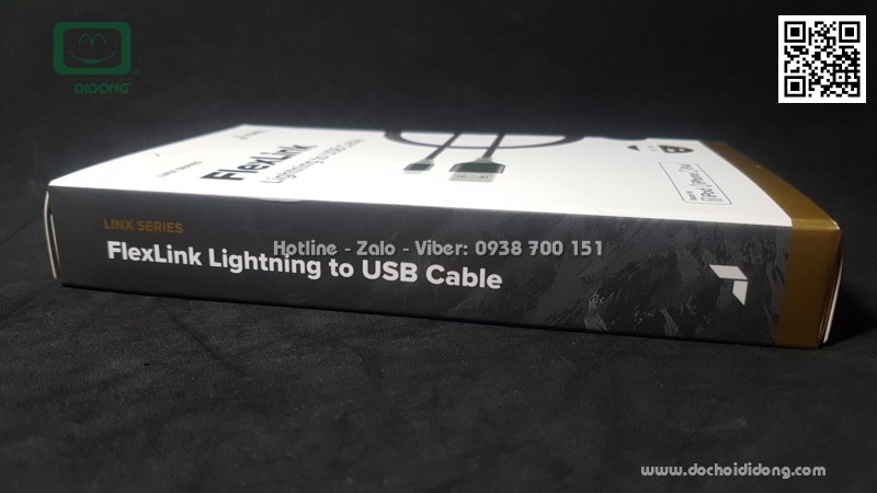 Cáp sạc Lightning JCPAL FlexLink MFI siêu bền