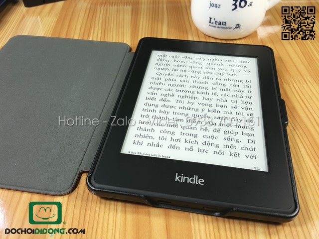 Bao da Kindle PaperWhite 2 da nhám dạng sổ