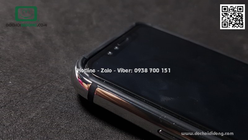 Ốp viền iPhone X Totu Design dẻo ánh kim