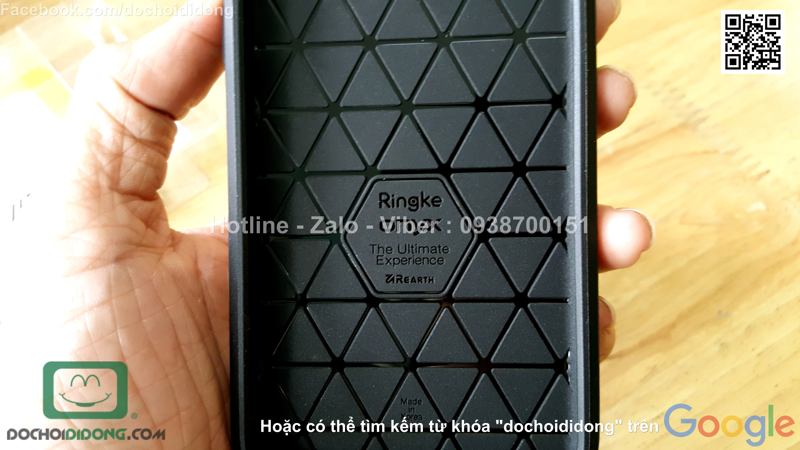 Ốp lưng iPhone 7 Ringke vân kim loại