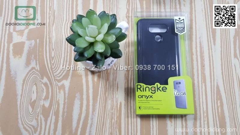 Ốp lưng LG G6 Ringke Onyx vân kim loại