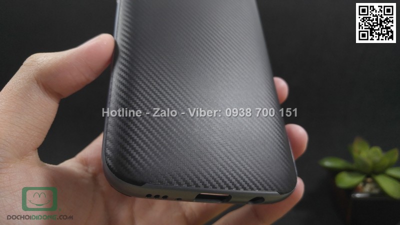 Ốp lưng Samsung Galaxy S7 Likgus chống sốc vân carbon