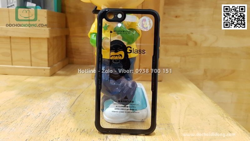 Ốp lưng iPhone 6 6S Likgus lưng kính viền dẻo