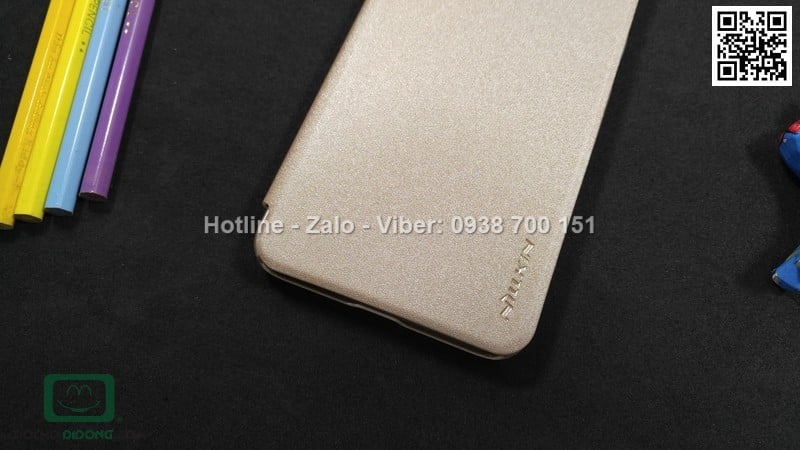 Bao da Asus Zenfone 3 Max ZC553KL Nillkin vân sần