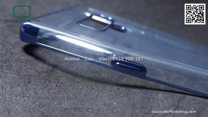 Ốp lưng Samsung Note 9 Baseus Glitter trong suốt viền màu