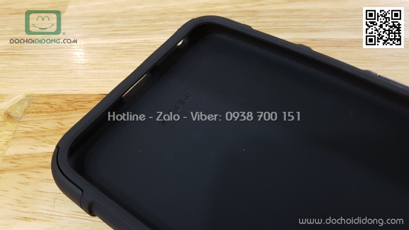 Ốp lưng iPhone 6 6S 7 8 Plus siêu chống sốc kèm đế đeo lưng