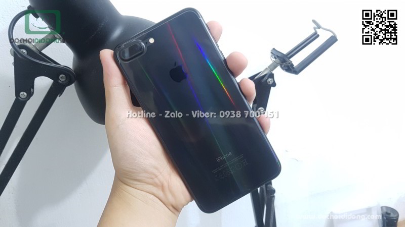 Miếng dán full lưng iPhone 7 8 Plus Aurora đổi màu