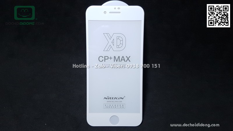 Miếng dán cường lực full màn hình iPhone 7 8 Nillkin XD CP Max 9H