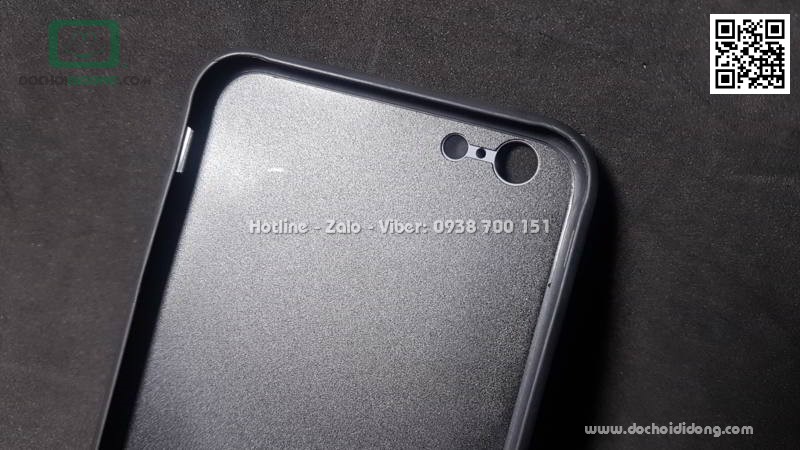 Ốp lưng iPhone 6 6S Plus Sulada lưng kính cường lực viền mềm