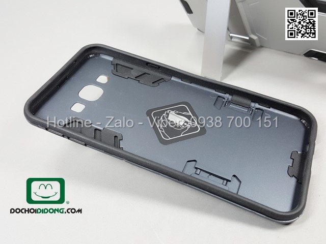 Ốp lưng Samsung Galaxy A8 Iron Man chống sốc có chống lưng