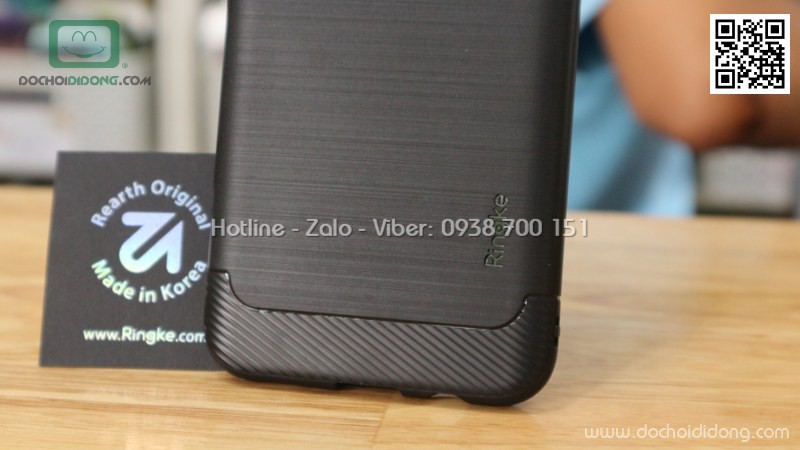 Ốp lưng Samsung Galaxy S8 Plus Ringke Onyx vân kim loại