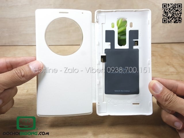 Flip cover LG G4 tích hợp chip sạc không dây