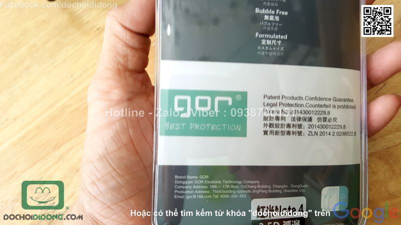 Cường lực Xiaomi Redmi Note 4 Gor 9H