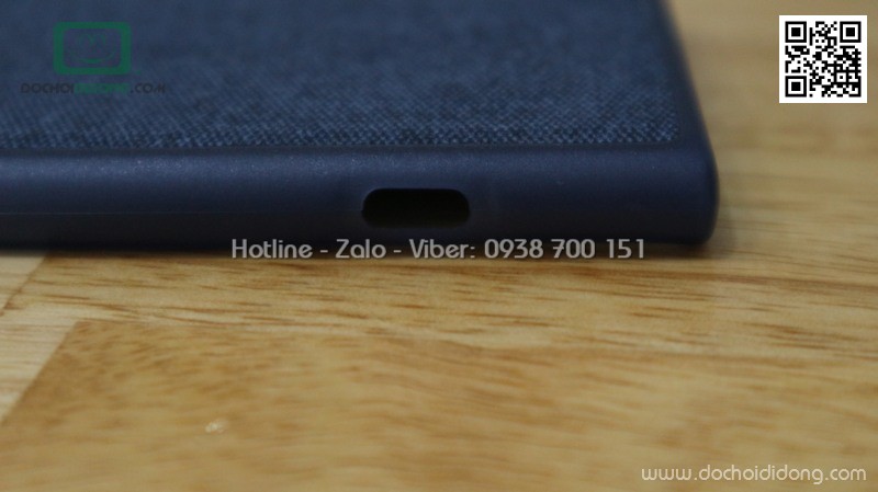 Ốp lưng Sony XZ1 dẻo vân vải bố