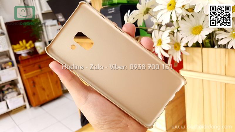 Ốp lưng Samsung A8 Plus 2018 Nillkin vân sần